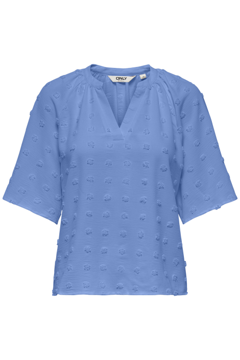 Only blauwe dames t-shirt