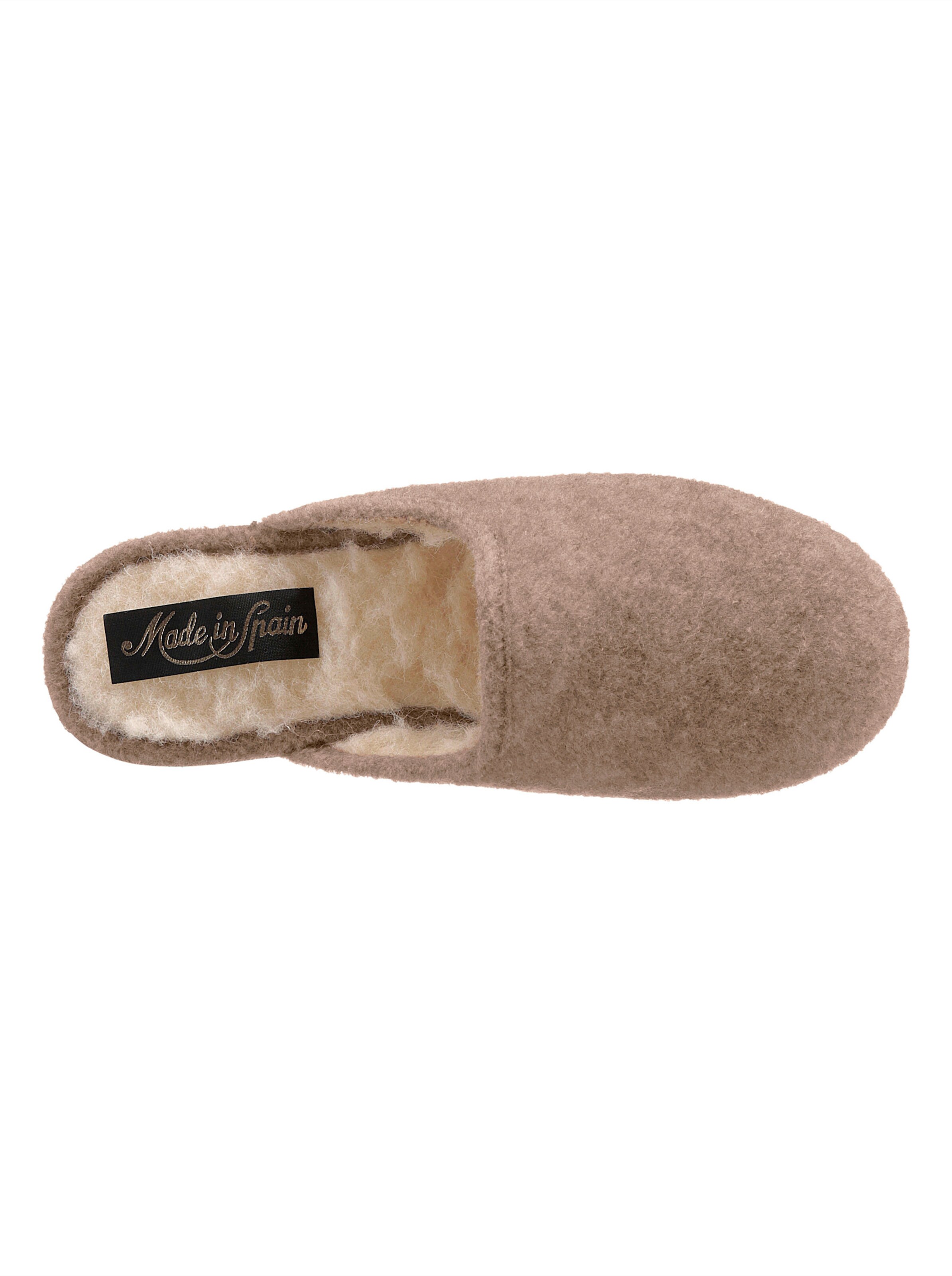 Pantoffel in beige
