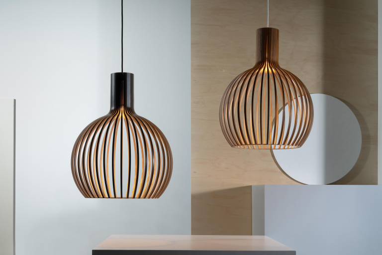 Secto Design Octo Small 4241 hanglamp Ø45 naturel berk