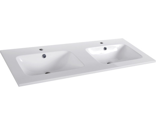 Badkamermeubelset Differnz Reno 120 x 55 x 45 cm, eiken front, witte wastafel