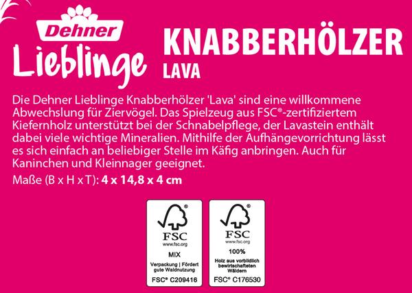 Dehner Lieblinge Knabberhölzer Lava, ca.