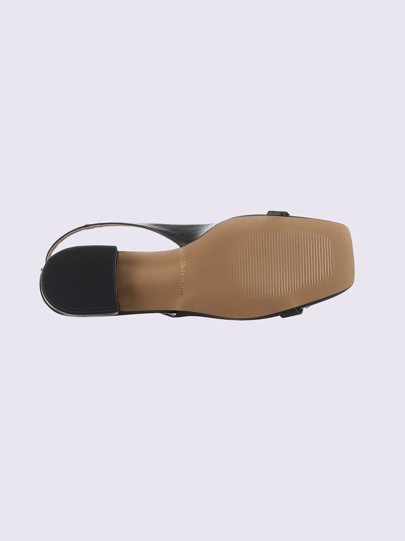 Ballerines ouvertes à l'arrière fabriqué en italie