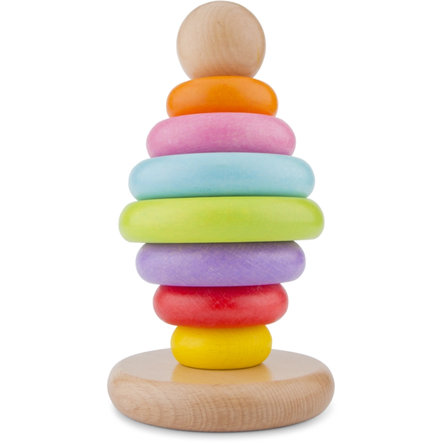 New Classic Toys Steckspiel Set -Regebogen Stapelturm