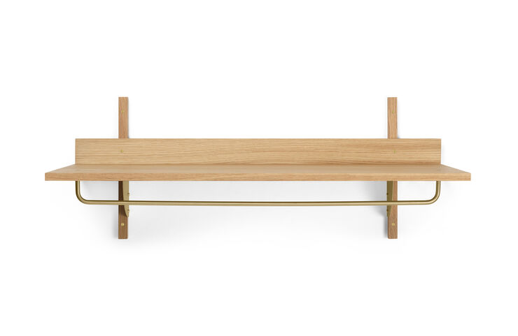 ferm LIVING Sector Rack Shelf Oak/brass