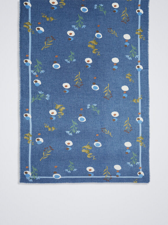 Pañuelo Estampado - Azul