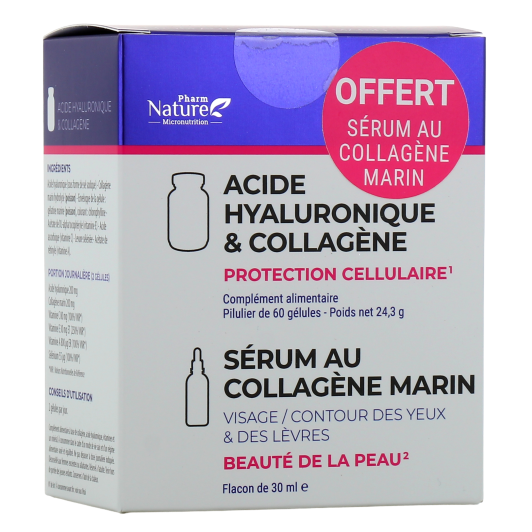 Pharm Nature Acide hyaluronique & collagène - Peau, articulations