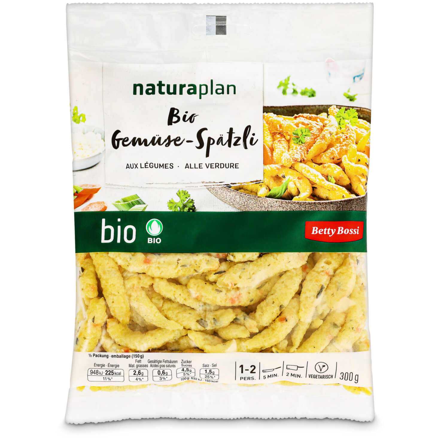 Naturaplan Bio Betty Bossi Gemüse-Spätzli