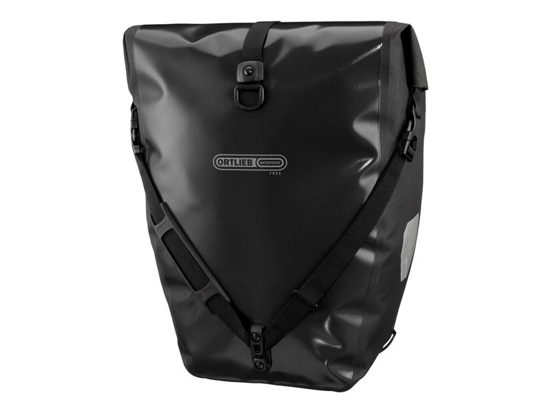 Ortlieb Fahrradtasche Back-Roller Free, Schwarz Hinterradtasche im Doppelpack