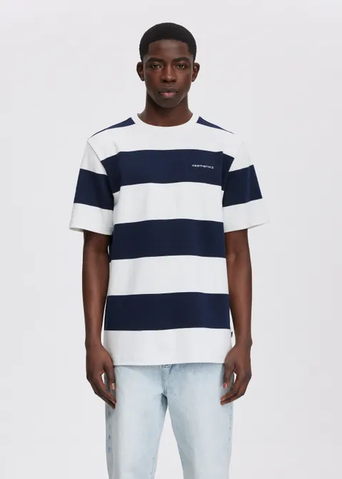 T-shirt met strepen blauw (BLW.D)
