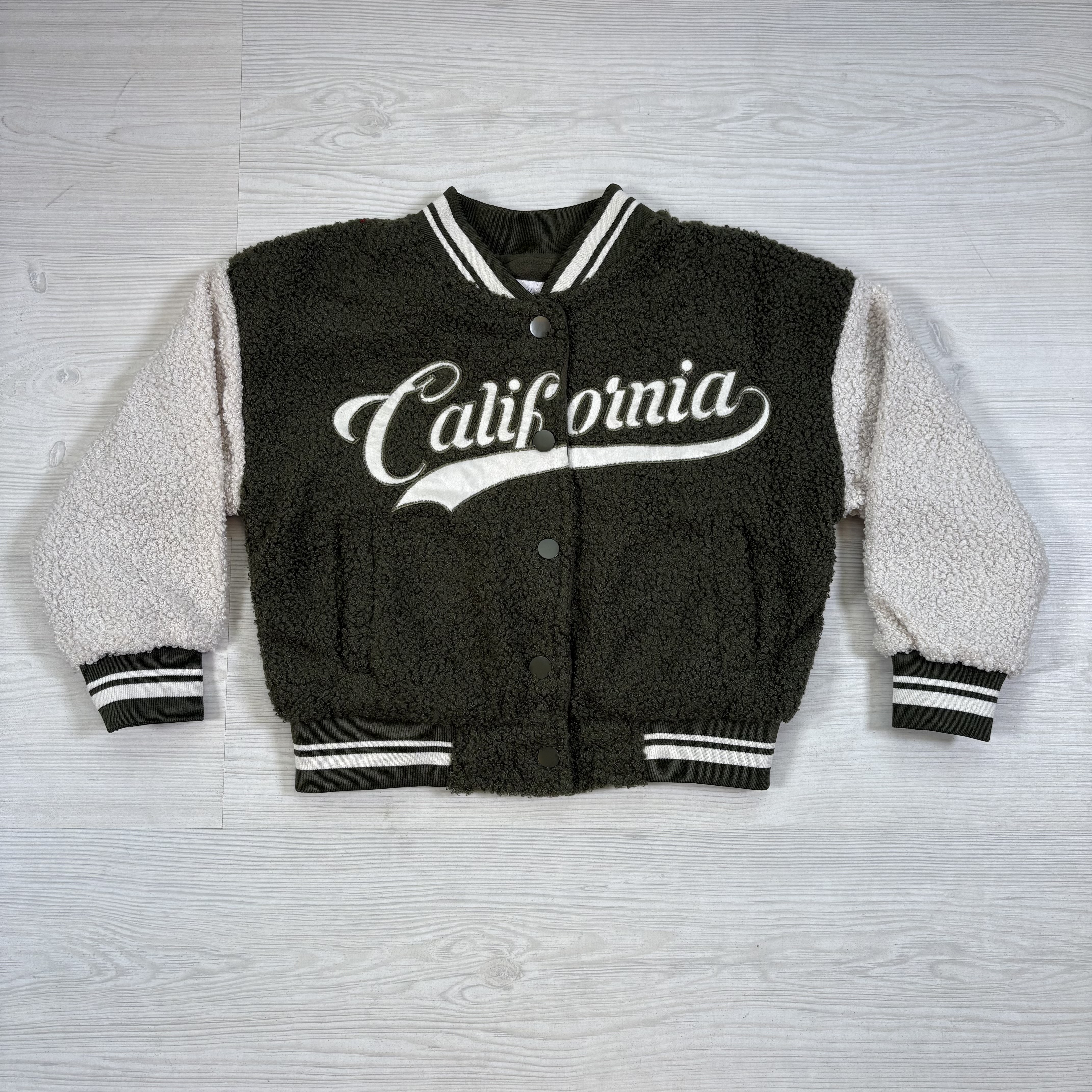 Teddy California jacket - legergroen