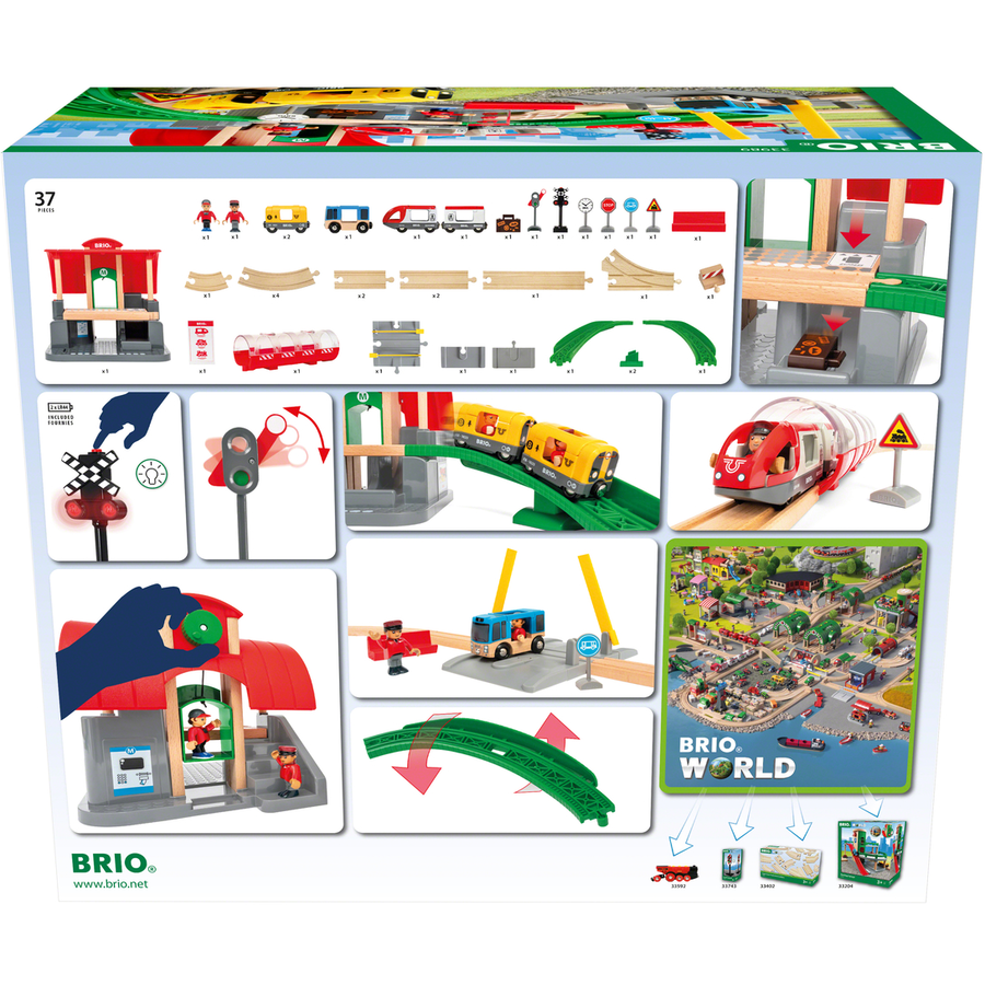 BRIO® WORLD Großes City Bahnhof Set