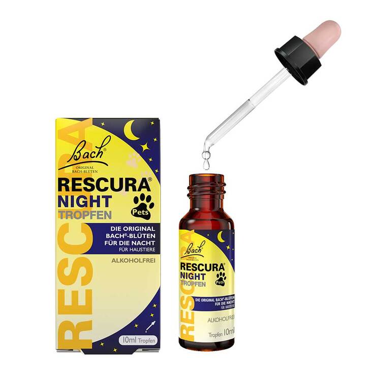 Bachblüten Original Rescura Night Pets Tropfen alkoholfrei , 10 ml