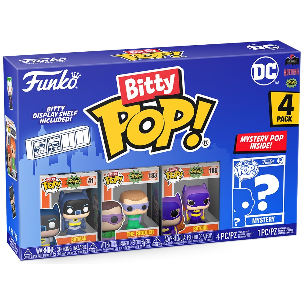 POP! Vinyl: Bitty POP DC Batman Adam West 4er-Pack
