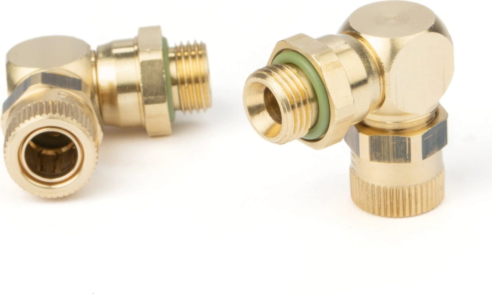 Slice Engineering  Eisele Elbow Fitting 2er Set, 6 mm    Hochwertige Schraubanschlüsse für geschlossene Kühlmittelanwendungen