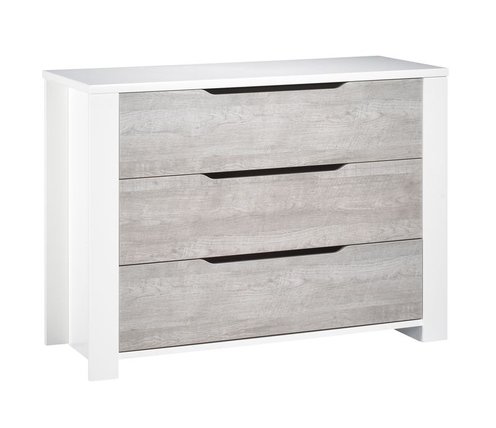 Chambre Lit 140x70 commode armoire LOFT Bois - SAUTHON