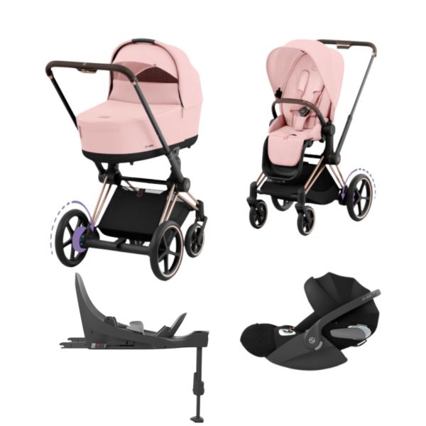 Cybex E-Priam 4 Kinderwagen Set 4-in-1 - Sepia Black