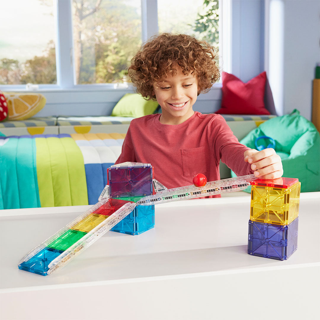 magna-tiles knikkerbaan rail racers - 33st