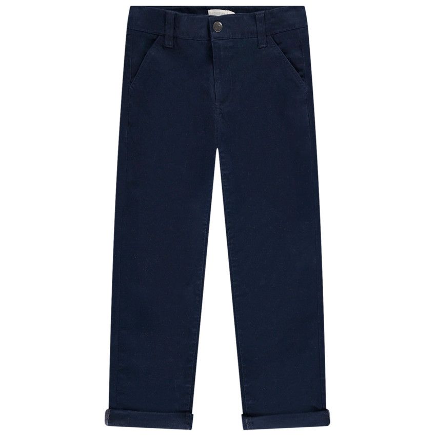 Pantalon chino en twill pour garçon - Bleu marine