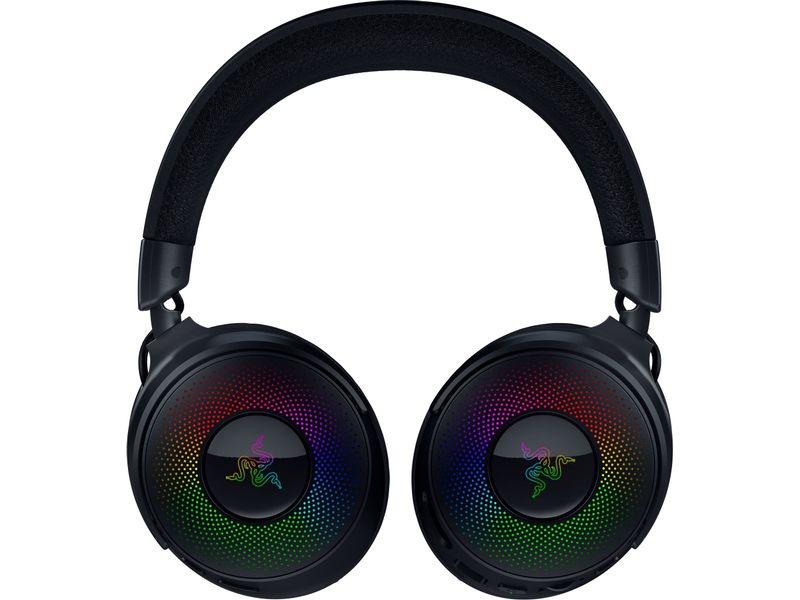 Razer Headset Kraken V4 Pro Schwarz Kabelloses Over-Ear Gaming RGB-Headset