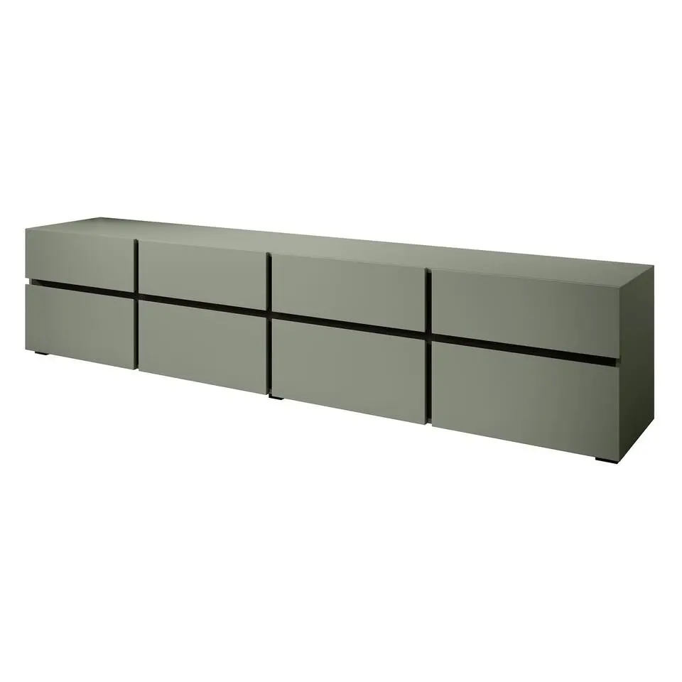 Meubella - TV-Meubel Cainan - Groen - 225 cm