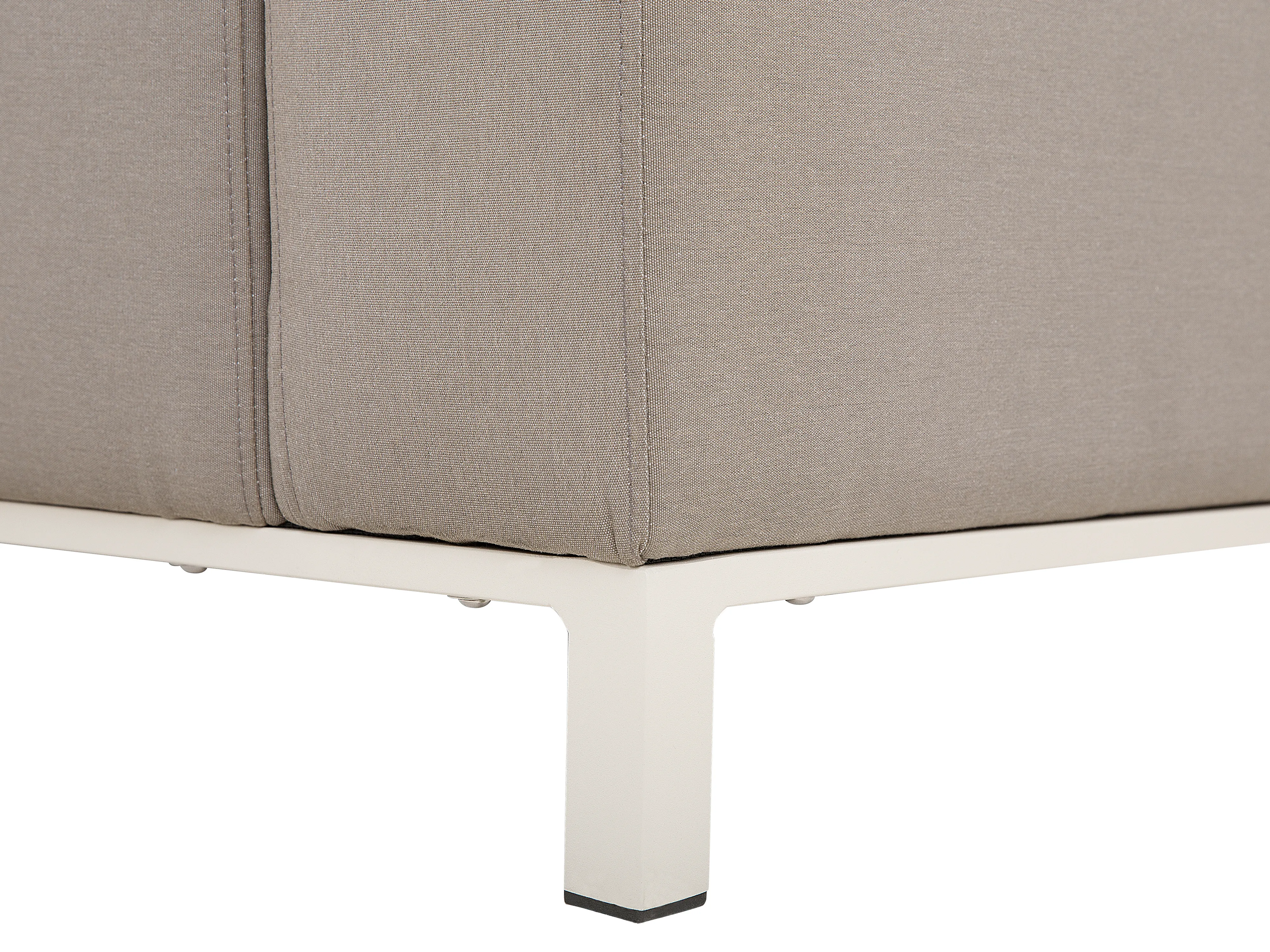 Tuin hoekloungeset met tafel 5-zits BELIZE rechtszijdig modulair Beige