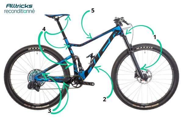 Produit Reconditionné - VTT Tout-Suspendu Kaiser K-One FS Sram XX1 Eagle AXS 12V Bleu/Violet 2021