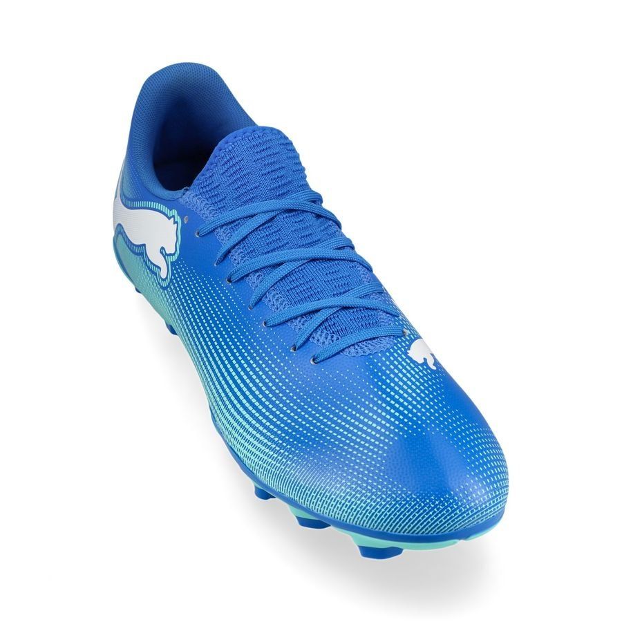 PUMA Future 7 Play FG/AG Formula - Bleu/Menthe/Blanc