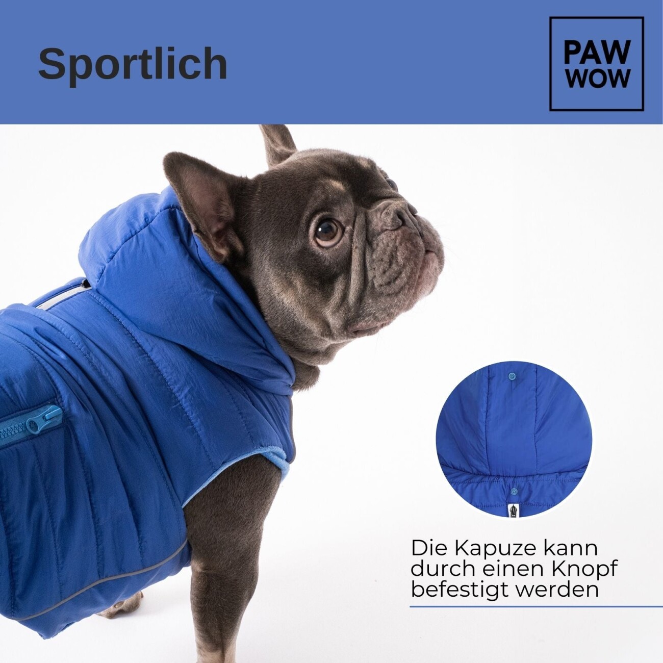 PAW WOW Hundejacke IMMI Blau M