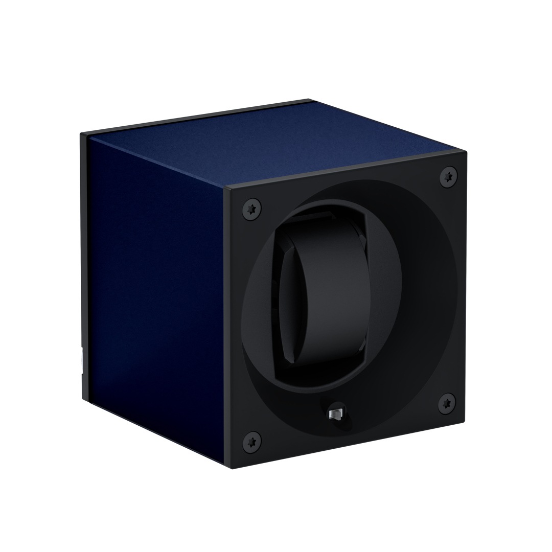 SwissKubik Masterbox Aluminium Marineblau - 1 Uhr