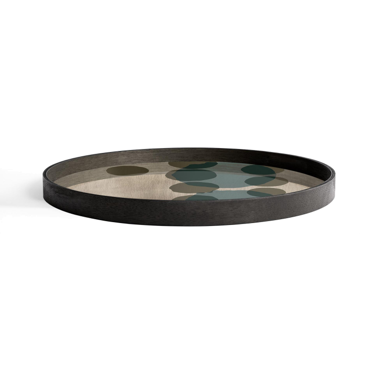 Ethnicraft Layered Dots dienblad slate Ø61