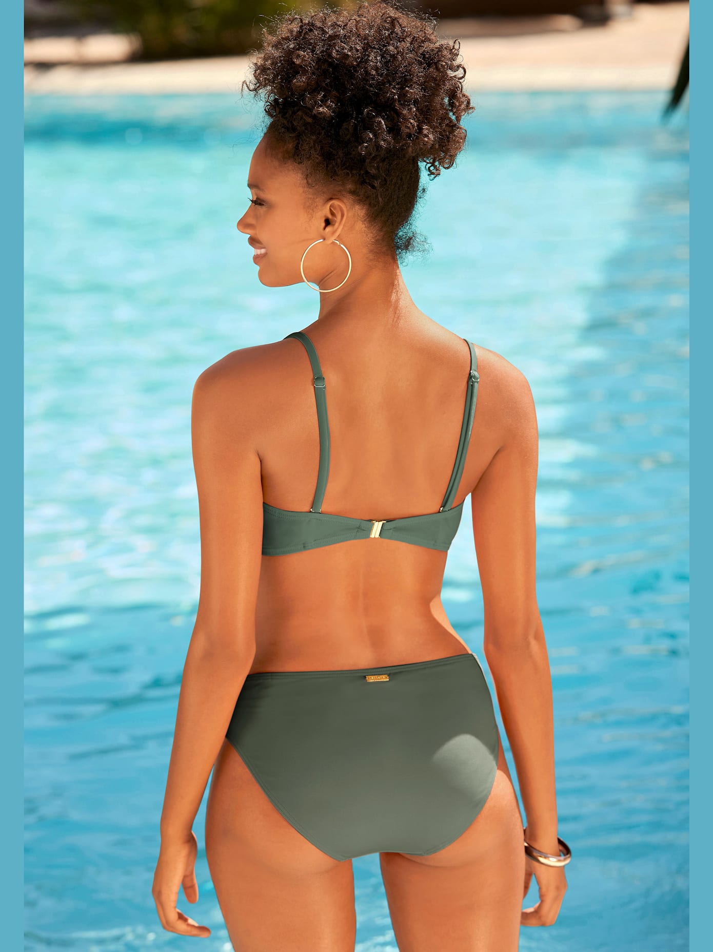 Maillot de bain bandeau à armatures design élégant