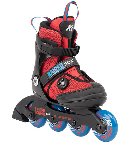 K2 Rulleskøjter - Raider Boa - Sort/R?d