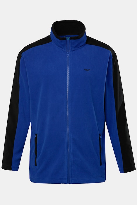 Boston Park Fleecejacke, zweifarbig, Stehkragen