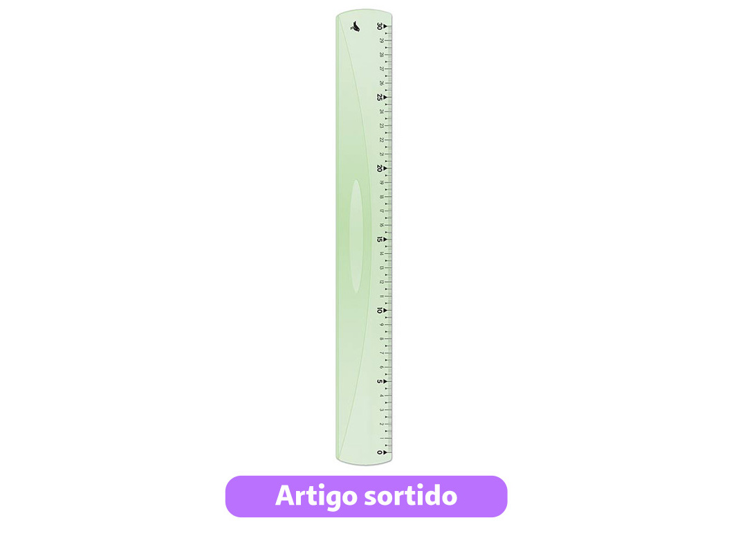 RÉGUA INQUEBRÁVEL AUCHAN ESQUERDINA 30CM