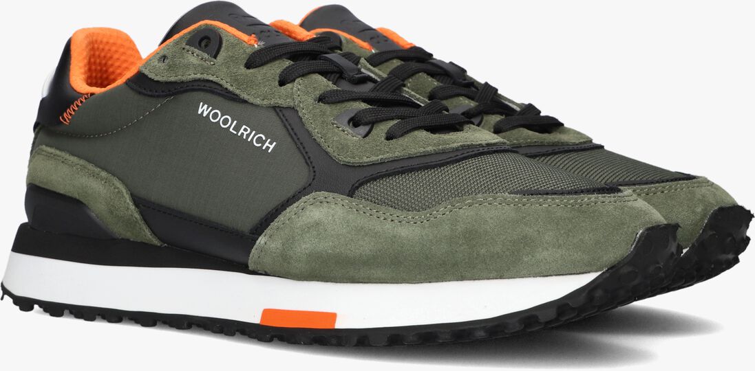 WOOLRICH groene woolrich lage sneakers retro sneaker man