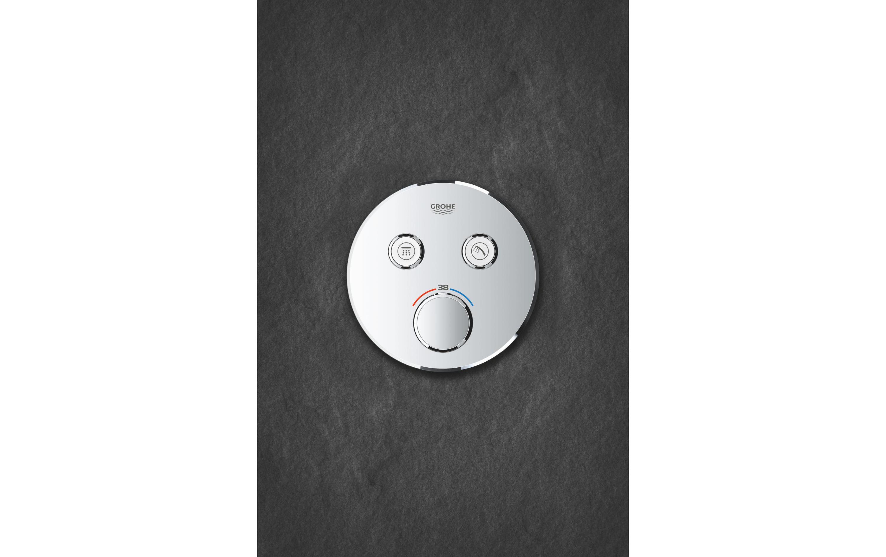 Duscharmatur Grohtherm SmartControl 43 mm, Chrom<br>Thermostat mit zwei Absperrventilen