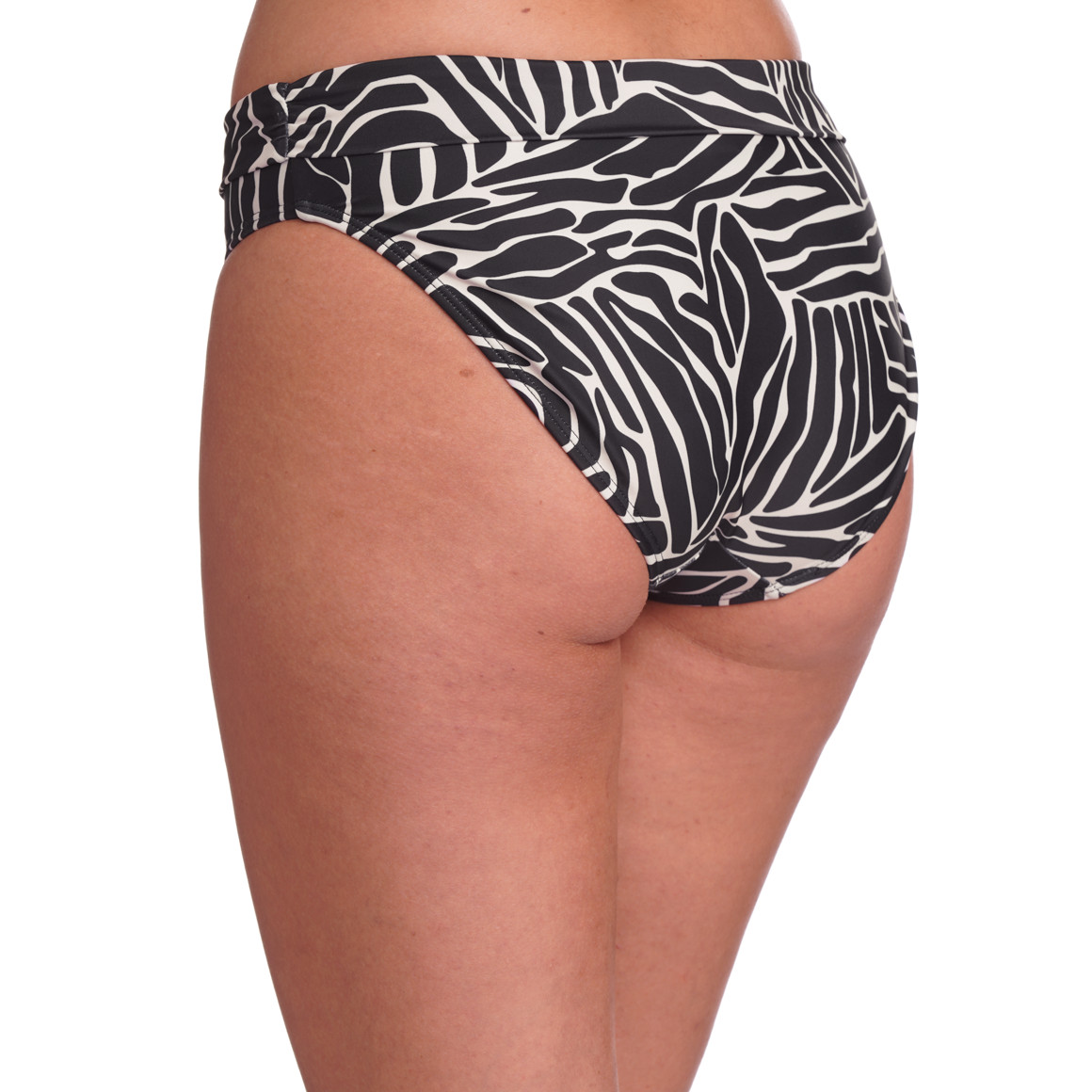 Gina Benotti Damen Bikinipanty im Zebra-Look schwarz / weiss