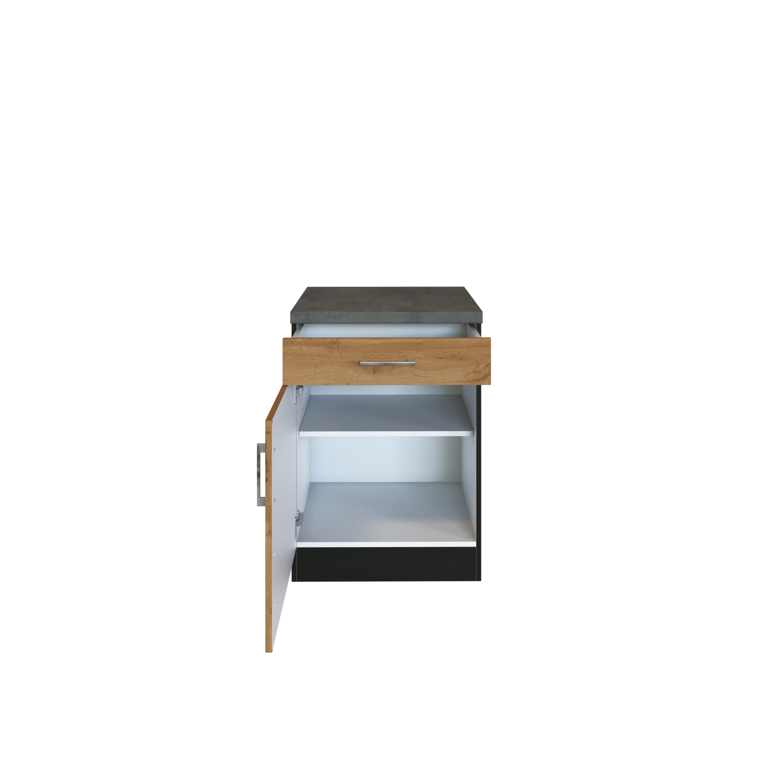 Anrichte SORRENTO - Wotan Eiche - graphit - 50 cm breit