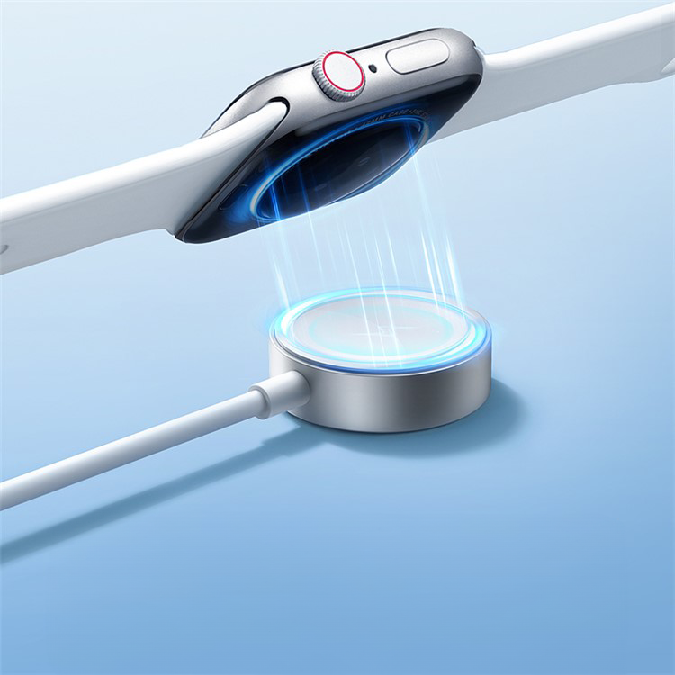 (1.2m) 3.5 A 3in1 USB A auf 2x Lightning / Apple Watch Magnetisches Ladekabel Datenkabel - Weiss
