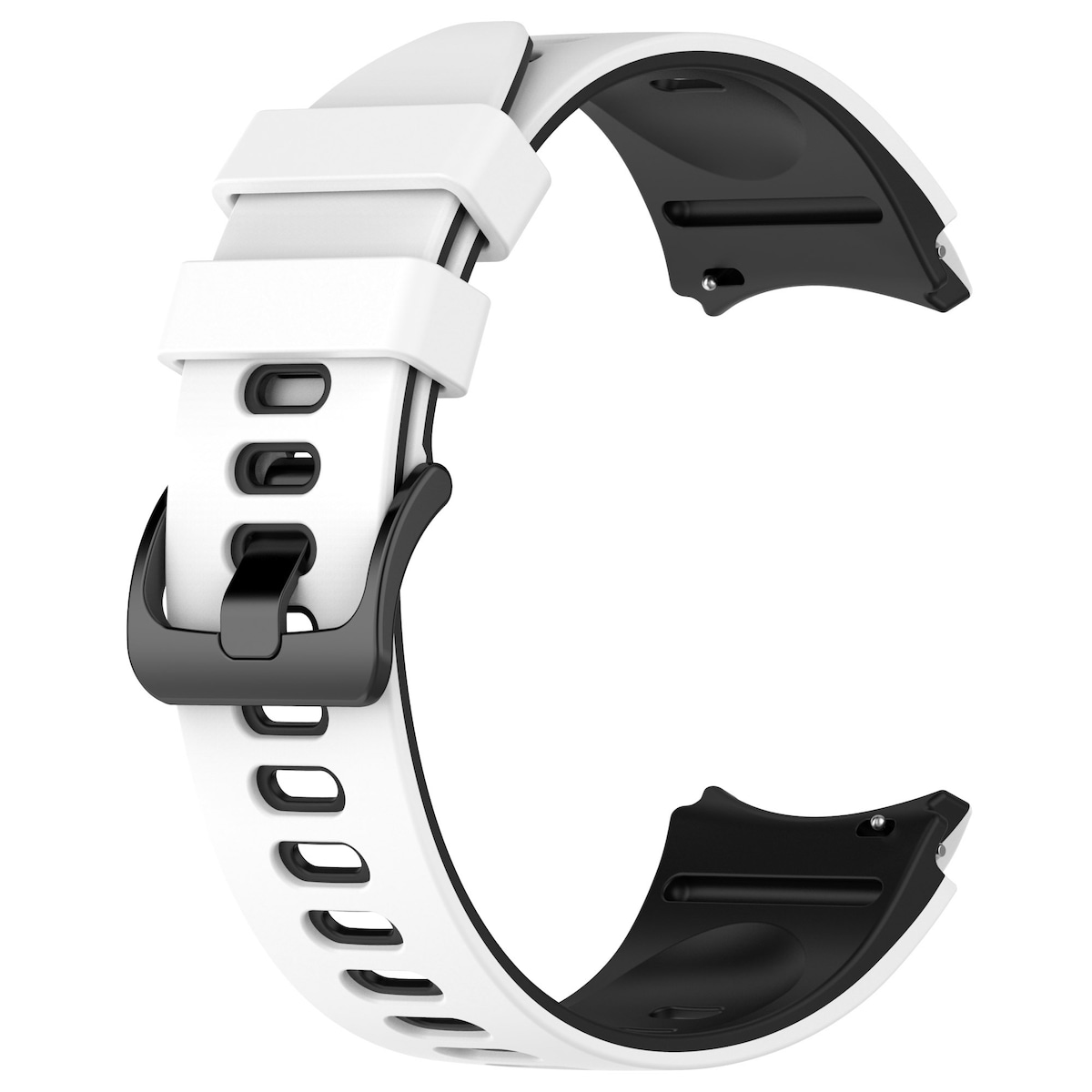 Tofarget klokkerem for Samsung Galaxy Watch 4/5/6/6 Classic Hvit