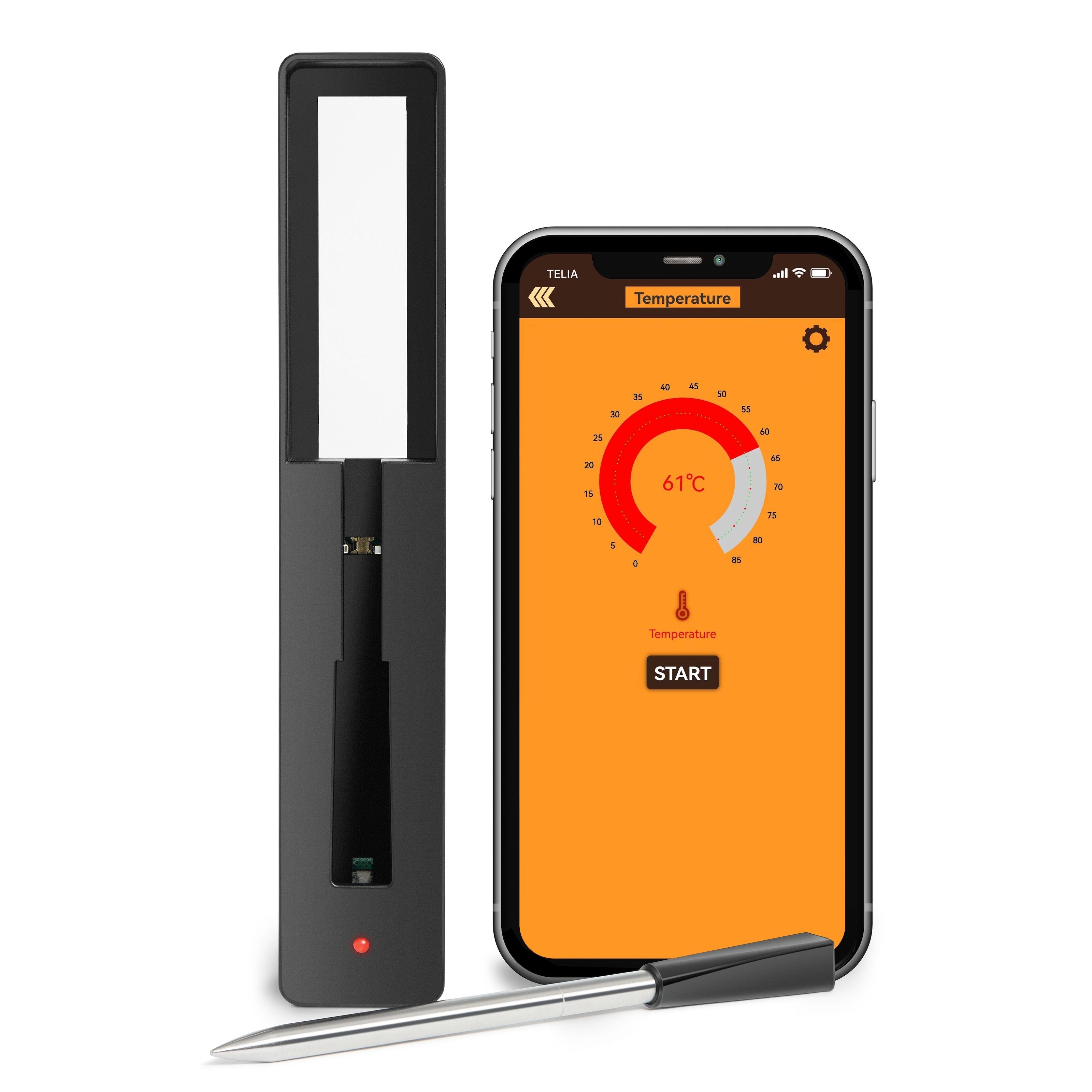 Cleverio KT100 Helt trådløst grilltermometer