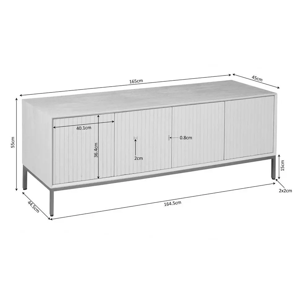 Starfurn - Tv meubel Madison - Bruin - 45x165x55 cm