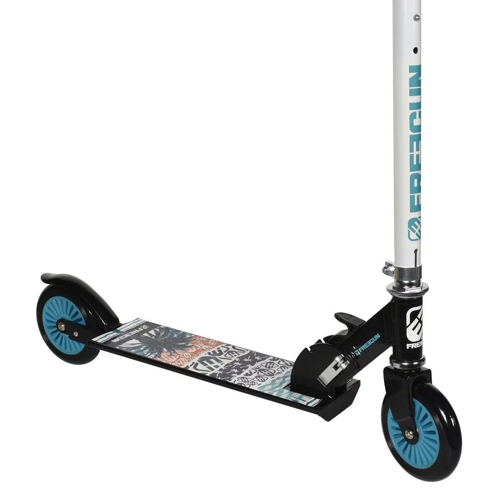 TROTINETTE FREEGUN BLEU 2 ROUES 121 MM