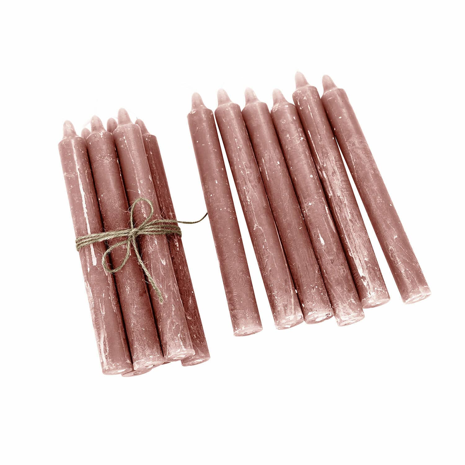 Kerze 12er Set Bauceau rosa