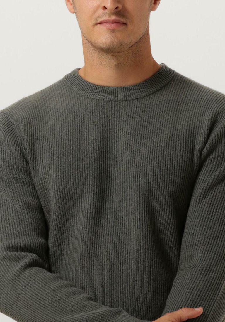 PROFUOMO groene profuomo trui pullover crew neck