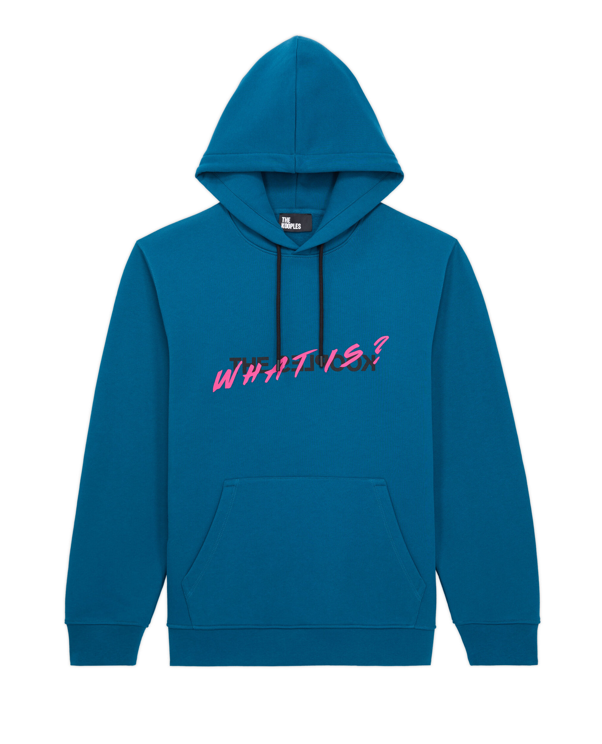 Sweatshirt What is bleu à capuche