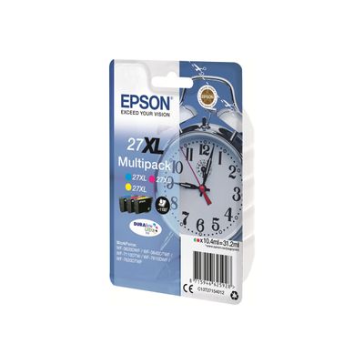 Epson 27XL Réveil - Pack de 3 - cyan, magenta, jaune - cartouche d'encre originale