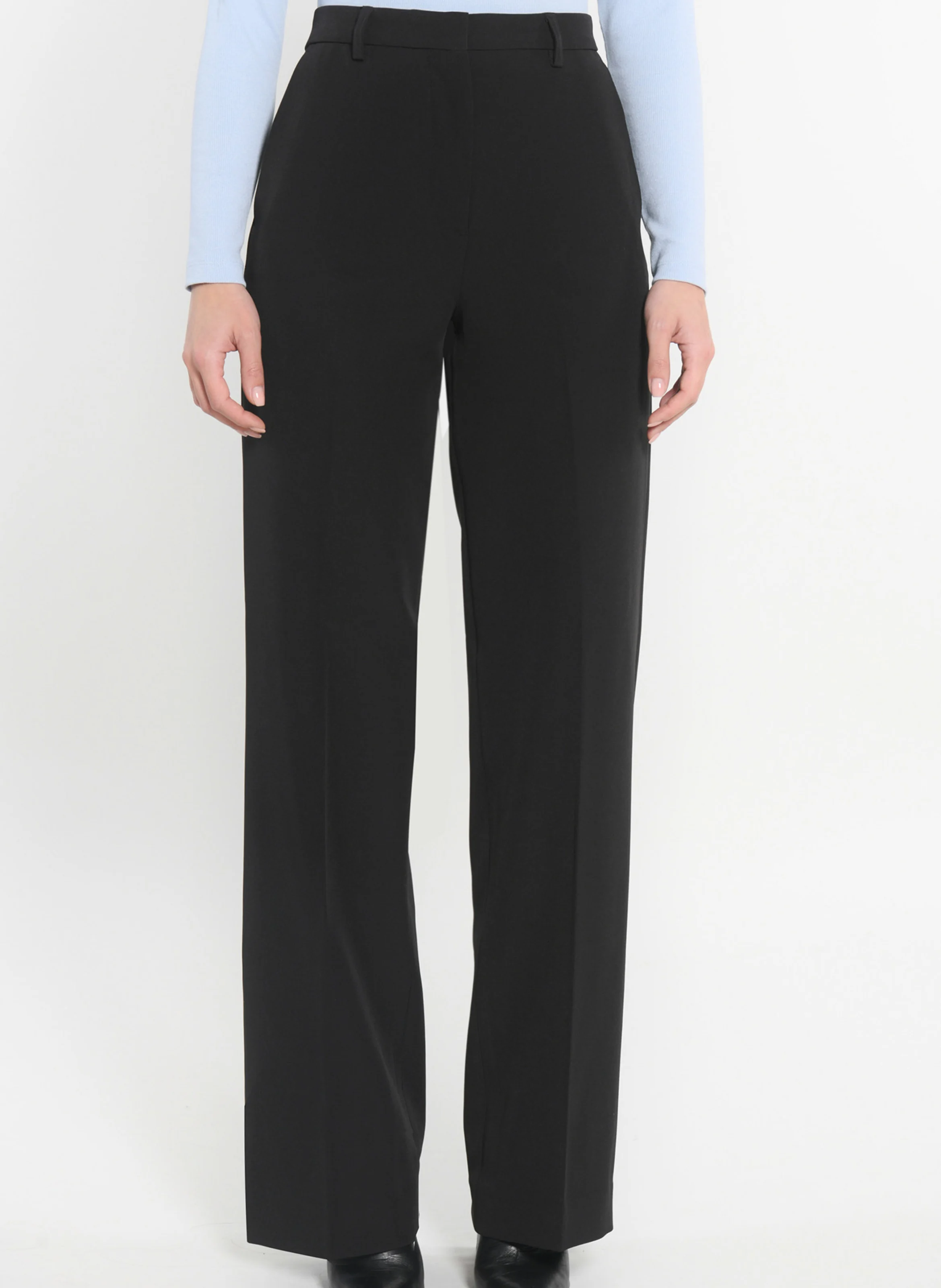 MATHILDA - Pantalon de tailleur droit| Noir
