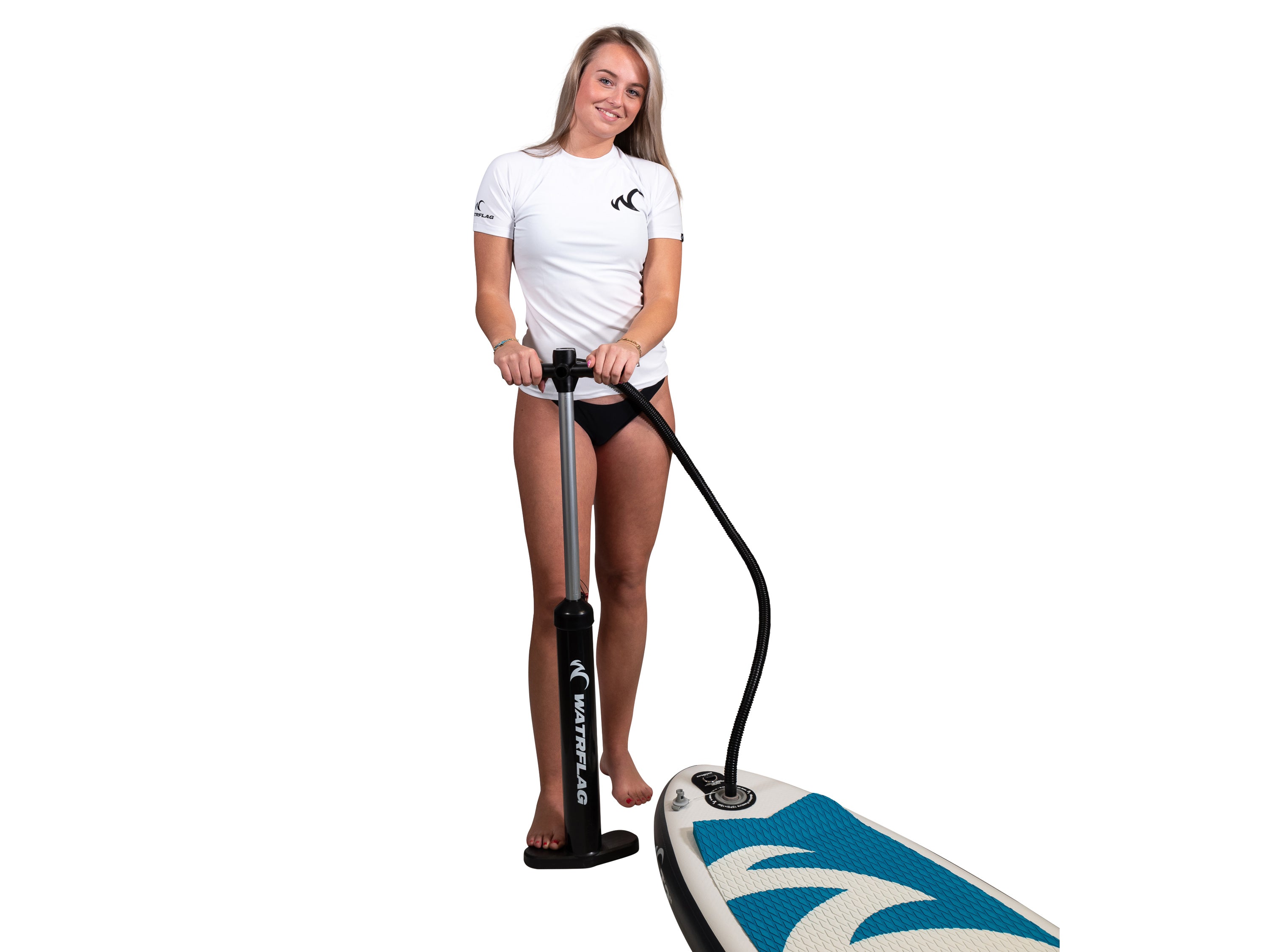 Watrflag Murcia Regular Fit UPF 50+ White Women Rashguard