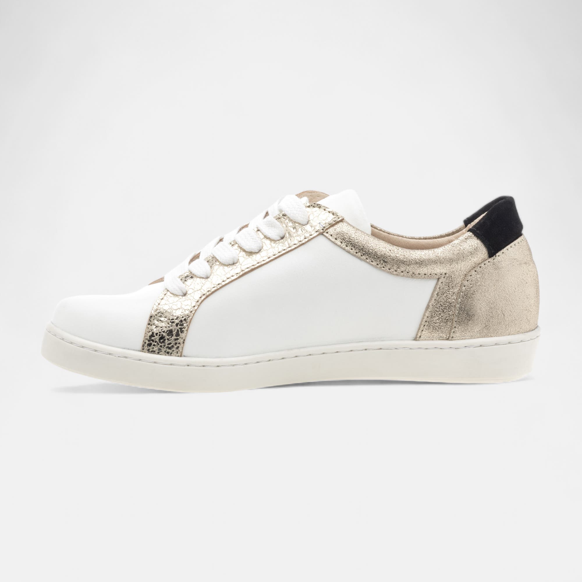 Baskets basses Femme en cuir blanc